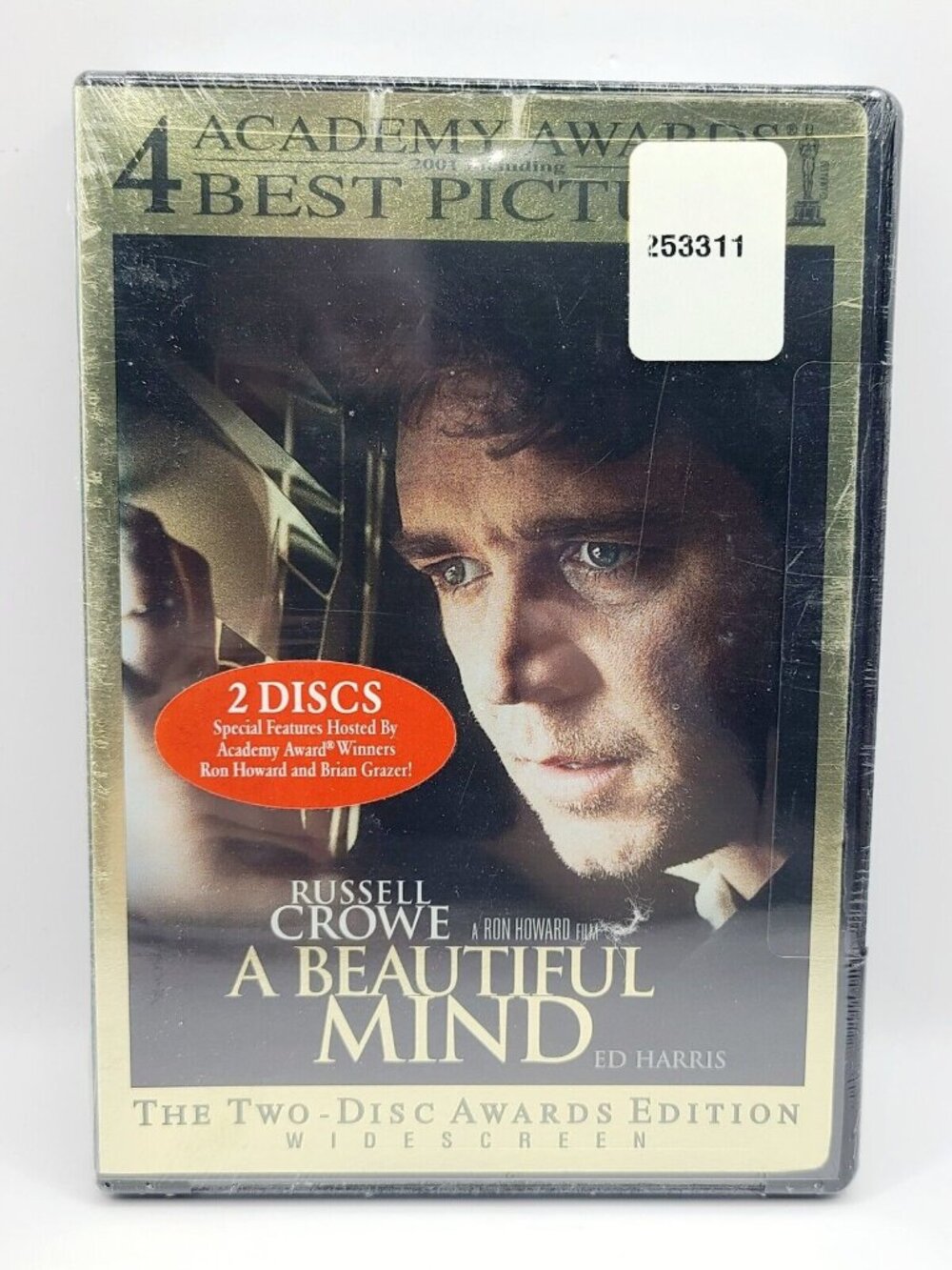 A Beautiful Mind DVD 2002, 2-Disc Awards Edition Widescreen New Factory Sealed